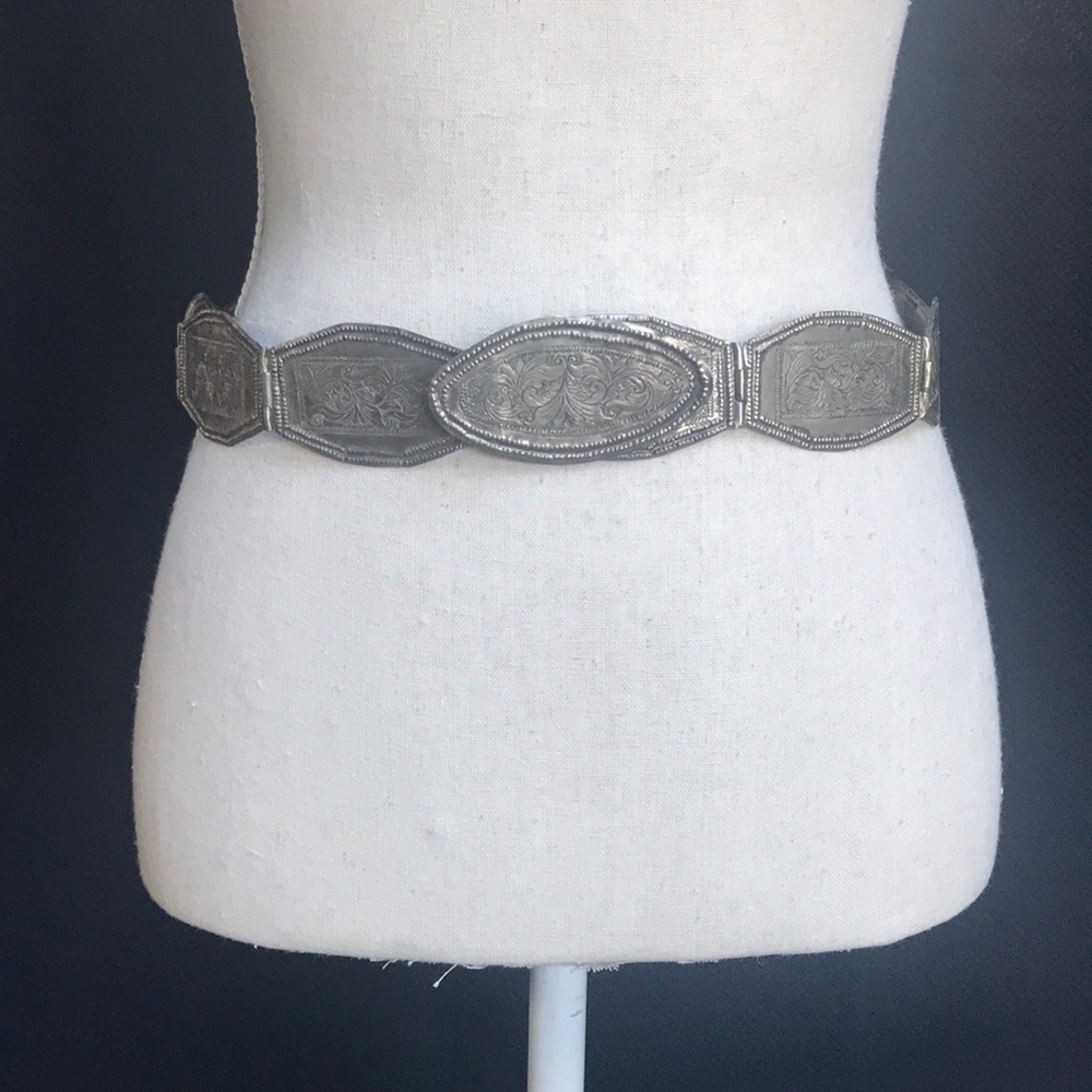 Vintage silver belt